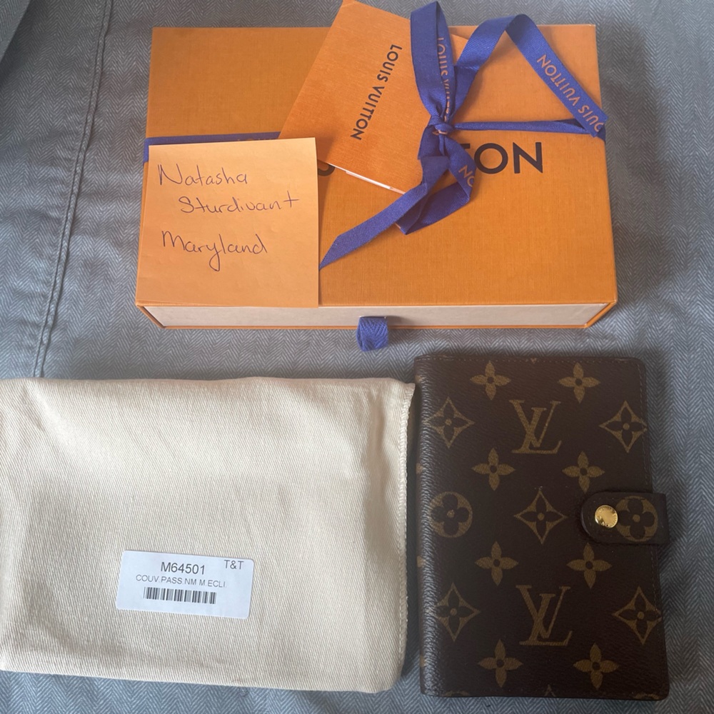 Monogram passport cover/agenda PM